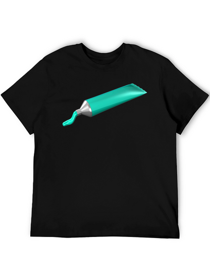 Artists Paint Tube Graphic Tee - Black Cotton