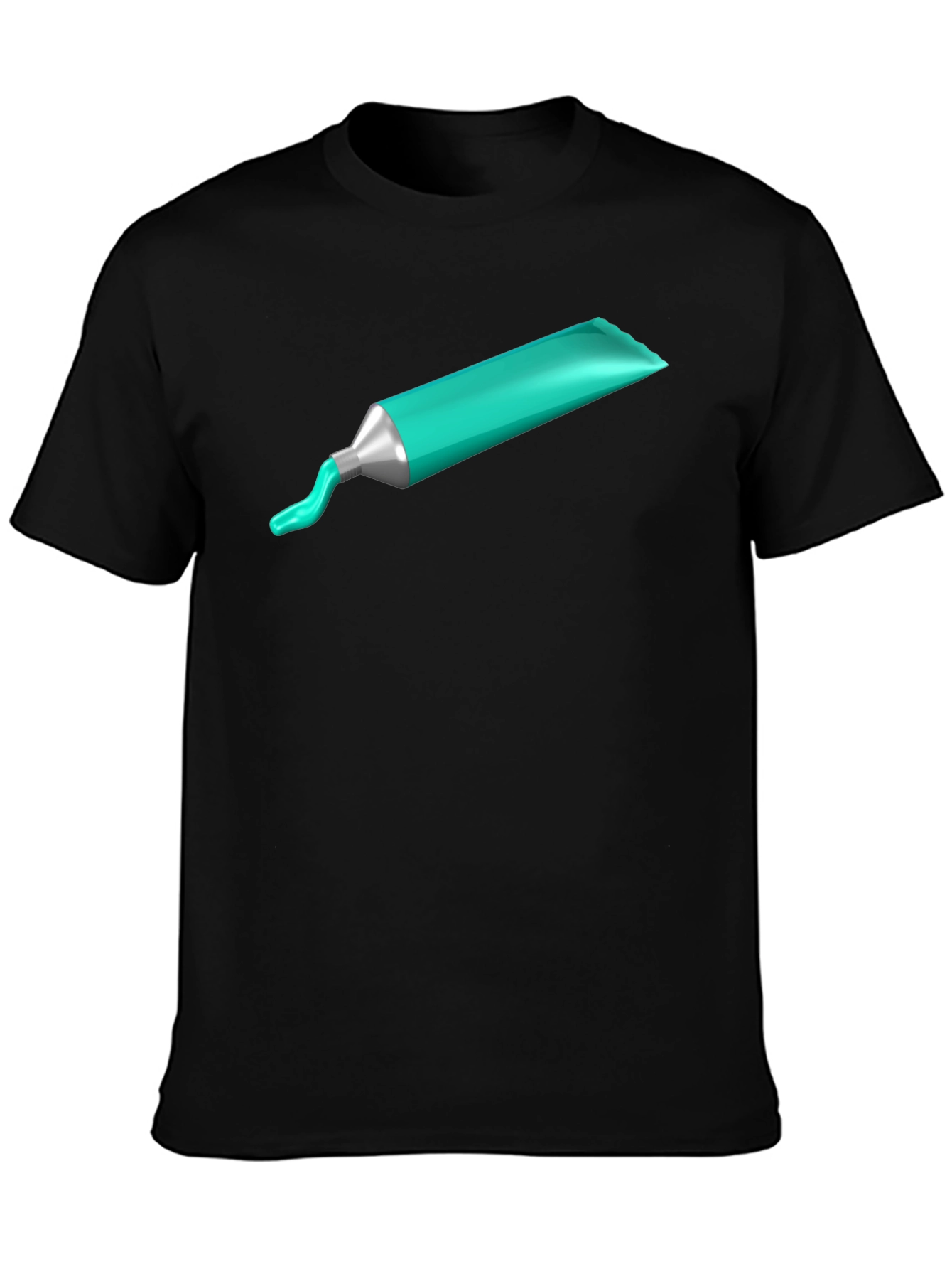 Artists Paint Tube Graphic Tee - Black Cotton