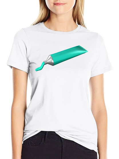 Artists Paint Tube Graphic Tee - Black Cotton