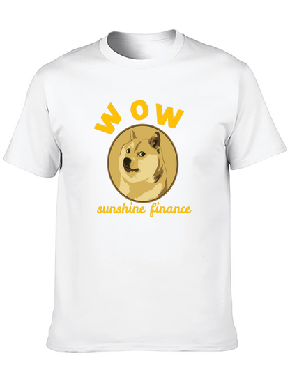 WOW Doge Sunshine Finance Black T-Shirt
