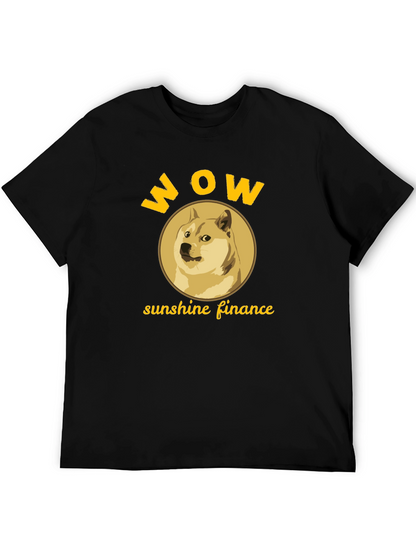 WOW Doge Sunshine Finance Black T-Shirt