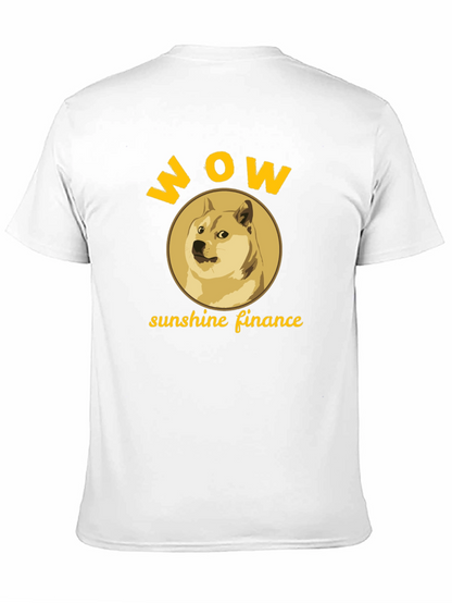 WOW Doge Sunshine Finance Black T-Shirt