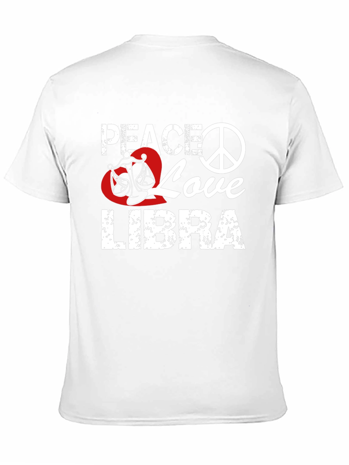 Peace Love Libra T-Shirt Zodiac Sign Graphic Tee