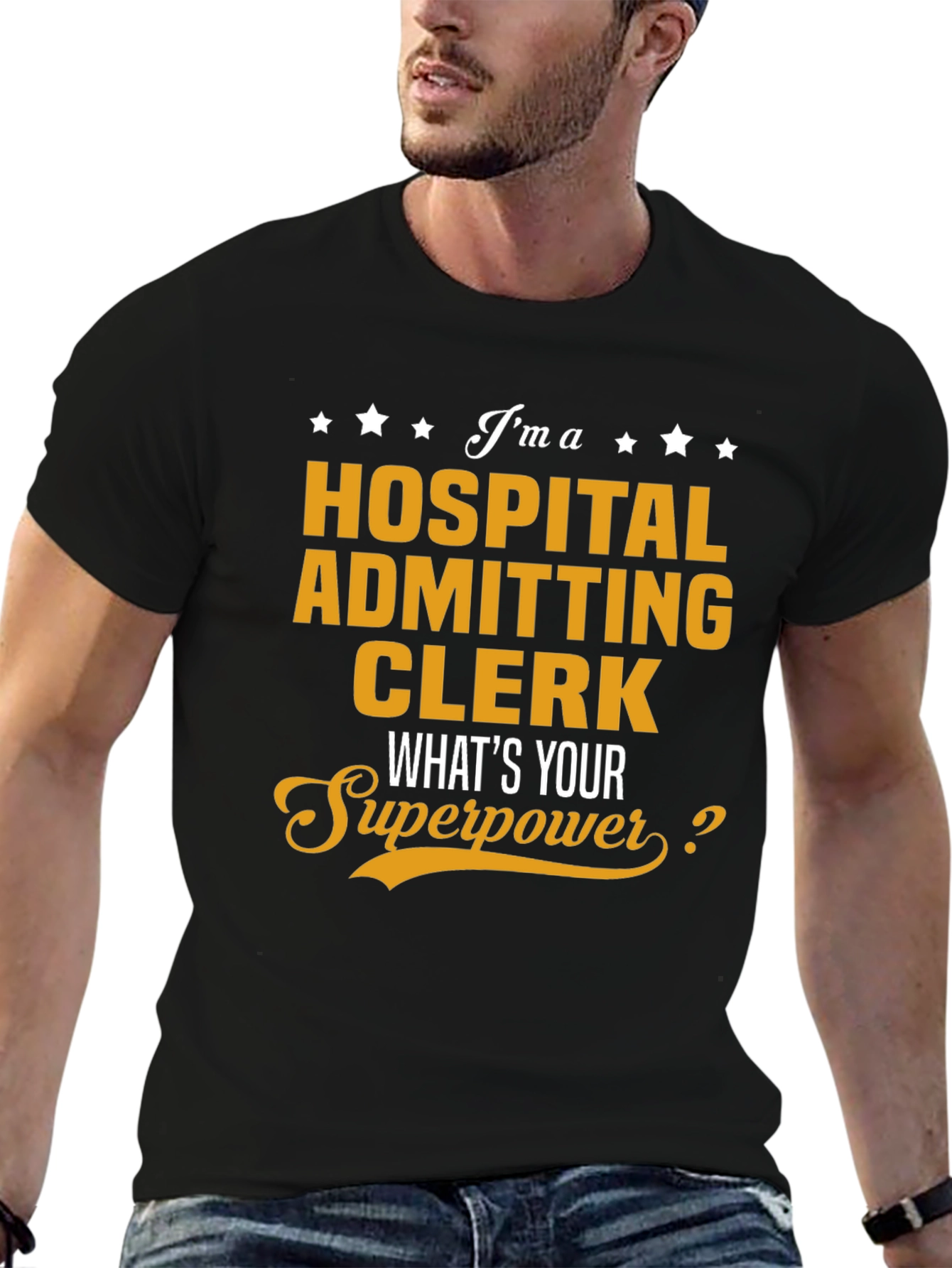 Hospital Admitting Clerk Superpower T-Shirt