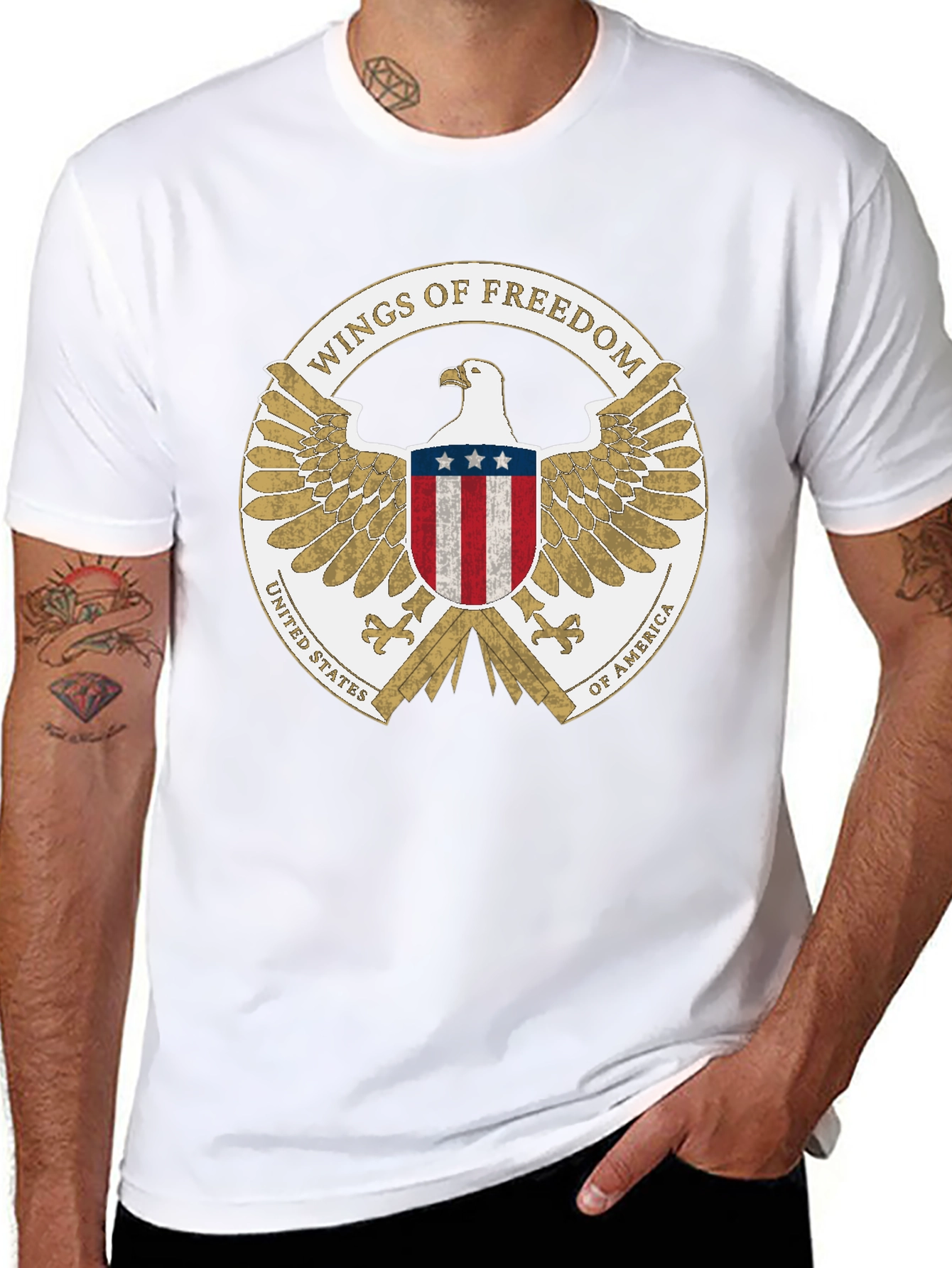 Wings of Freedom USA Eagle T-Shirt