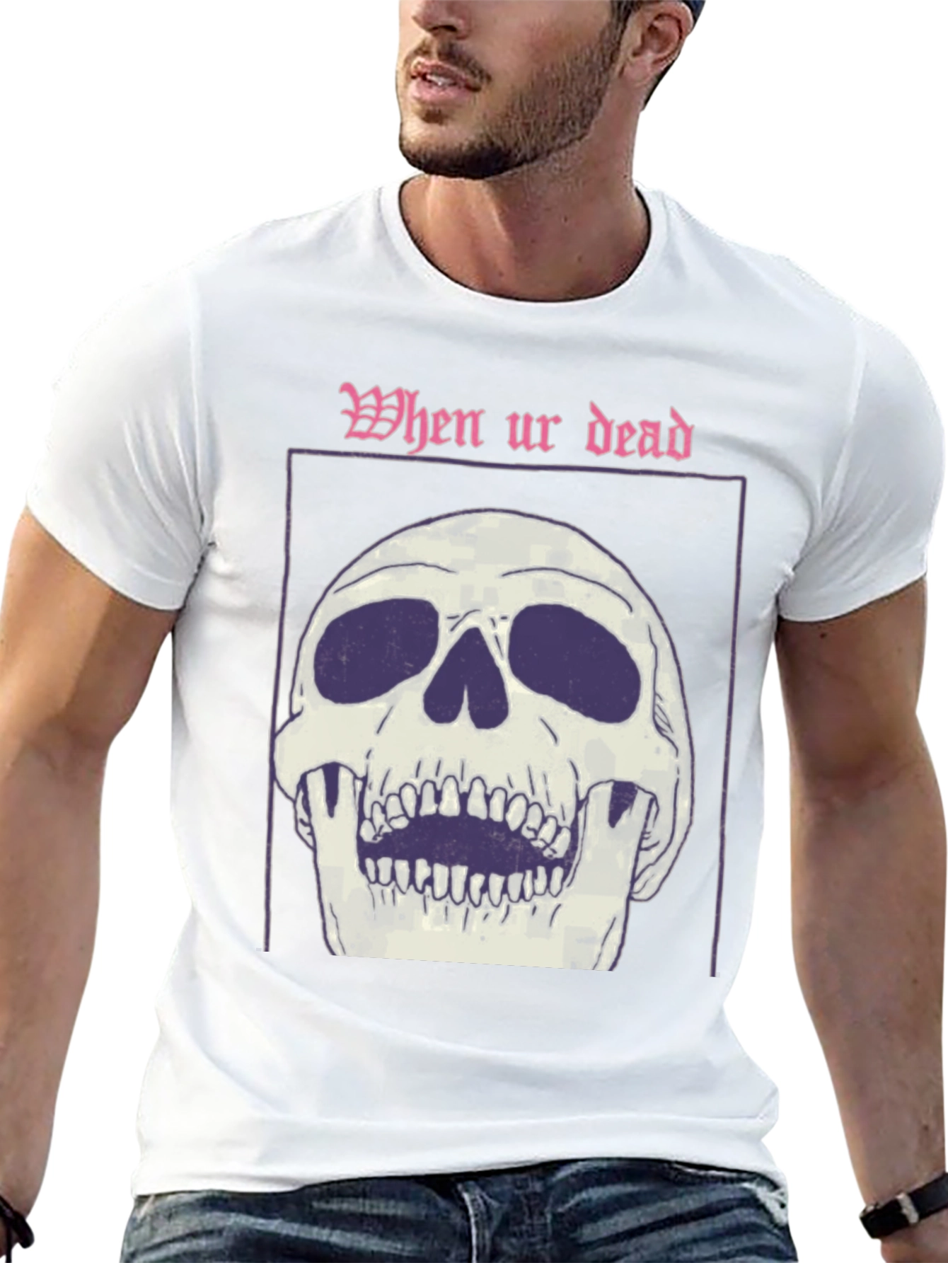 When Ur Dead Skull Graphic T-Shirt