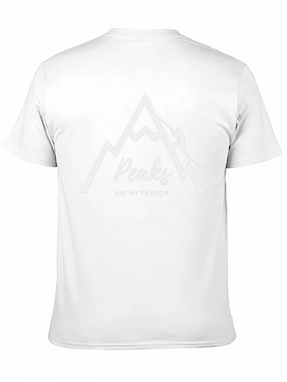 Peaks Are My Passion Black Graphic Tee