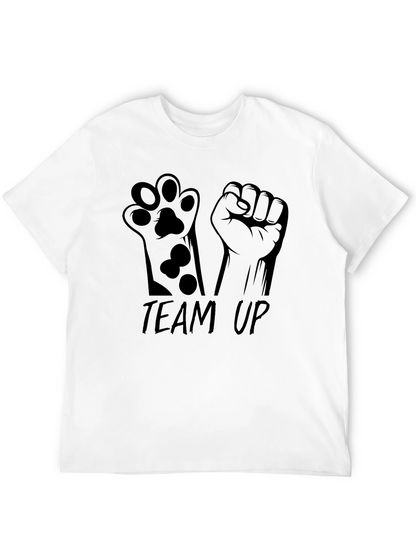 Team Up Black Graphic Tee