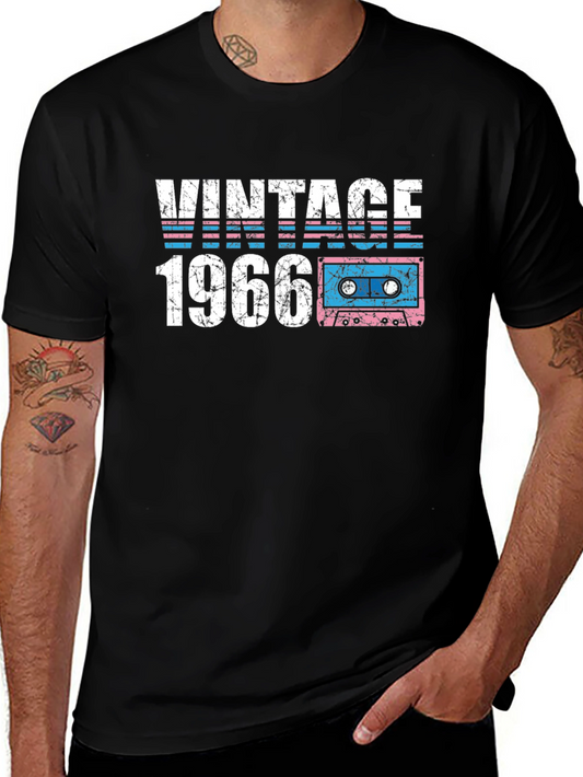 Vintage 1966 Cassette Tape Graphic T-Shirt