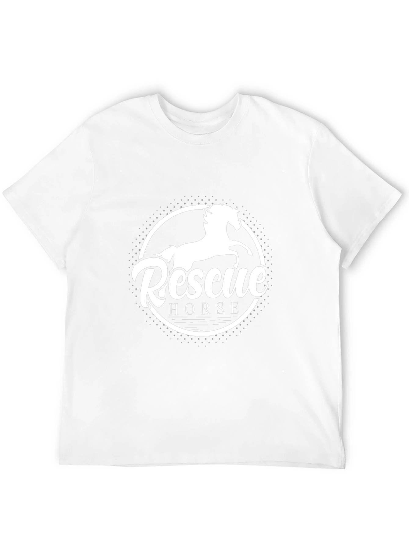Rescue Horse Graphic T-Shirt - Black