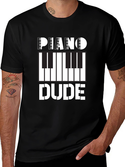 Piano Dude Graphic Tee - Musician T-Shirt