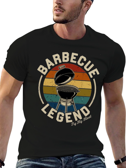 Barbecue Legend Graphic Tee - Grilling T-Shirt