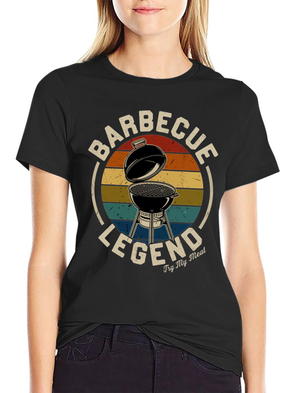 Barbecue Legend Graphic Tee - Grilling T-Shirt