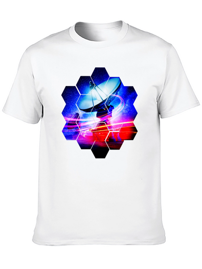 Cosmic Satellite Black T-Shirt