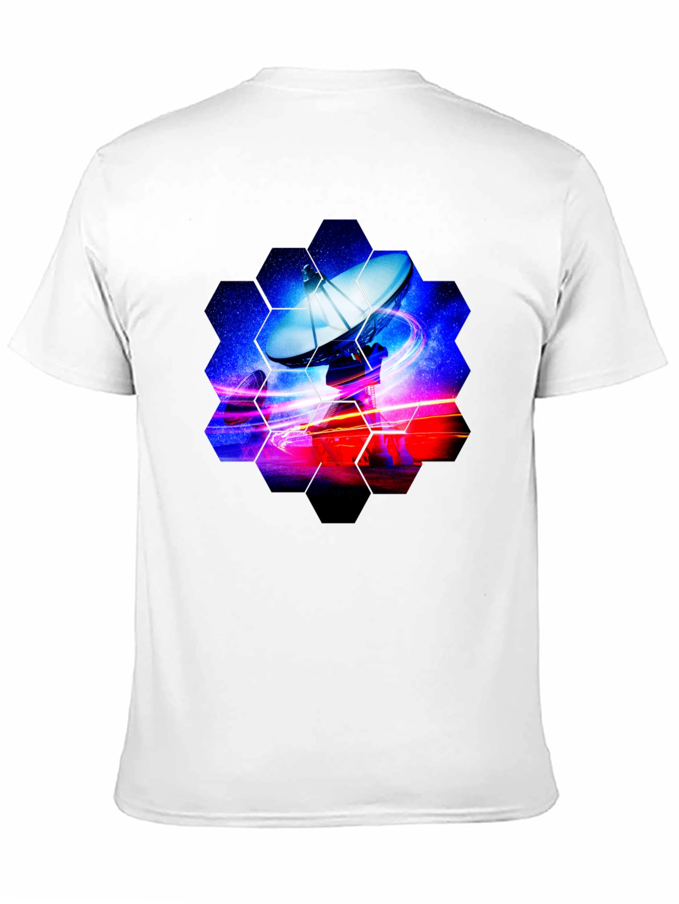 Cosmic Satellite Black T-Shirt