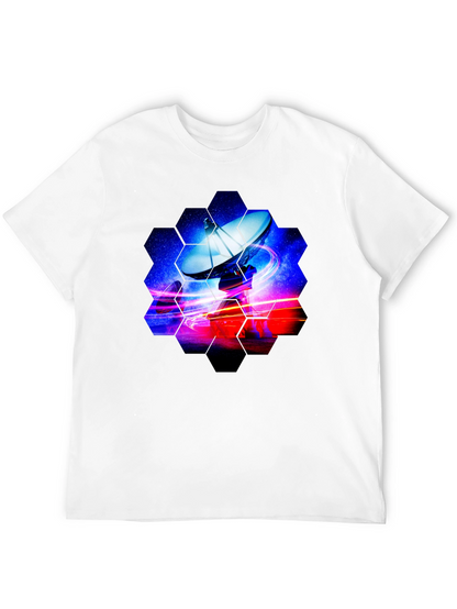 Cosmic Satellite Black T-Shirt