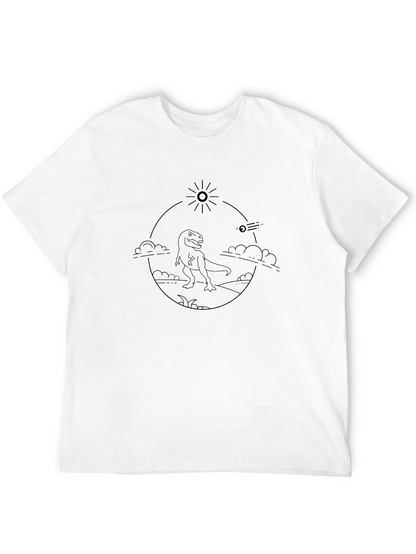 Dino Meteor T-Shirt - Graphic Tee