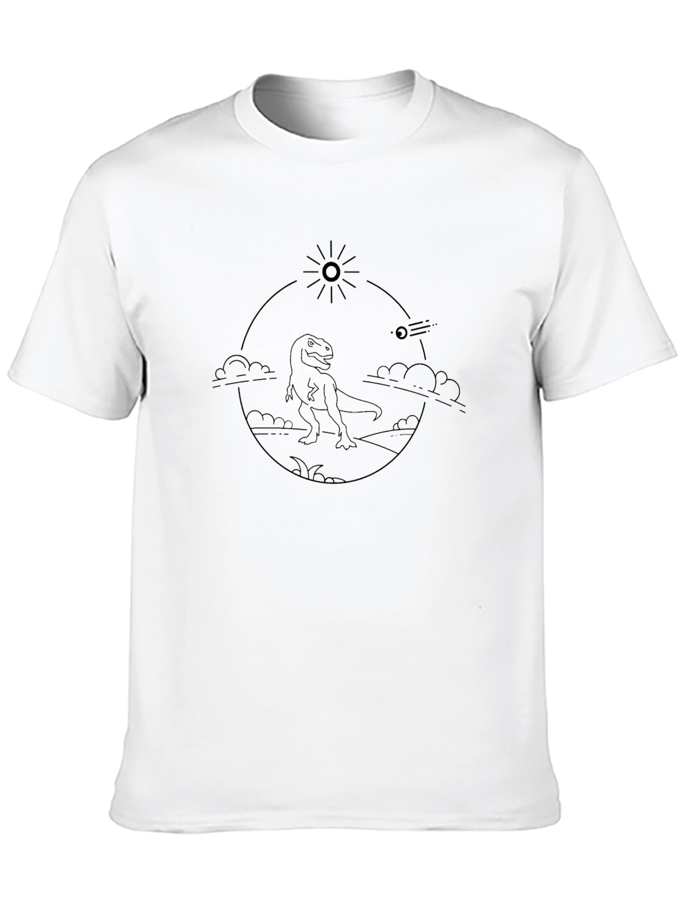 Dino Meteor T-Shirt - Graphic Tee