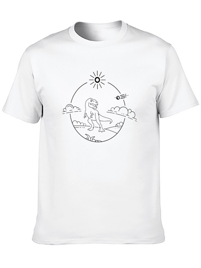 Dino Meteor T-Shirt - Graphic Tee