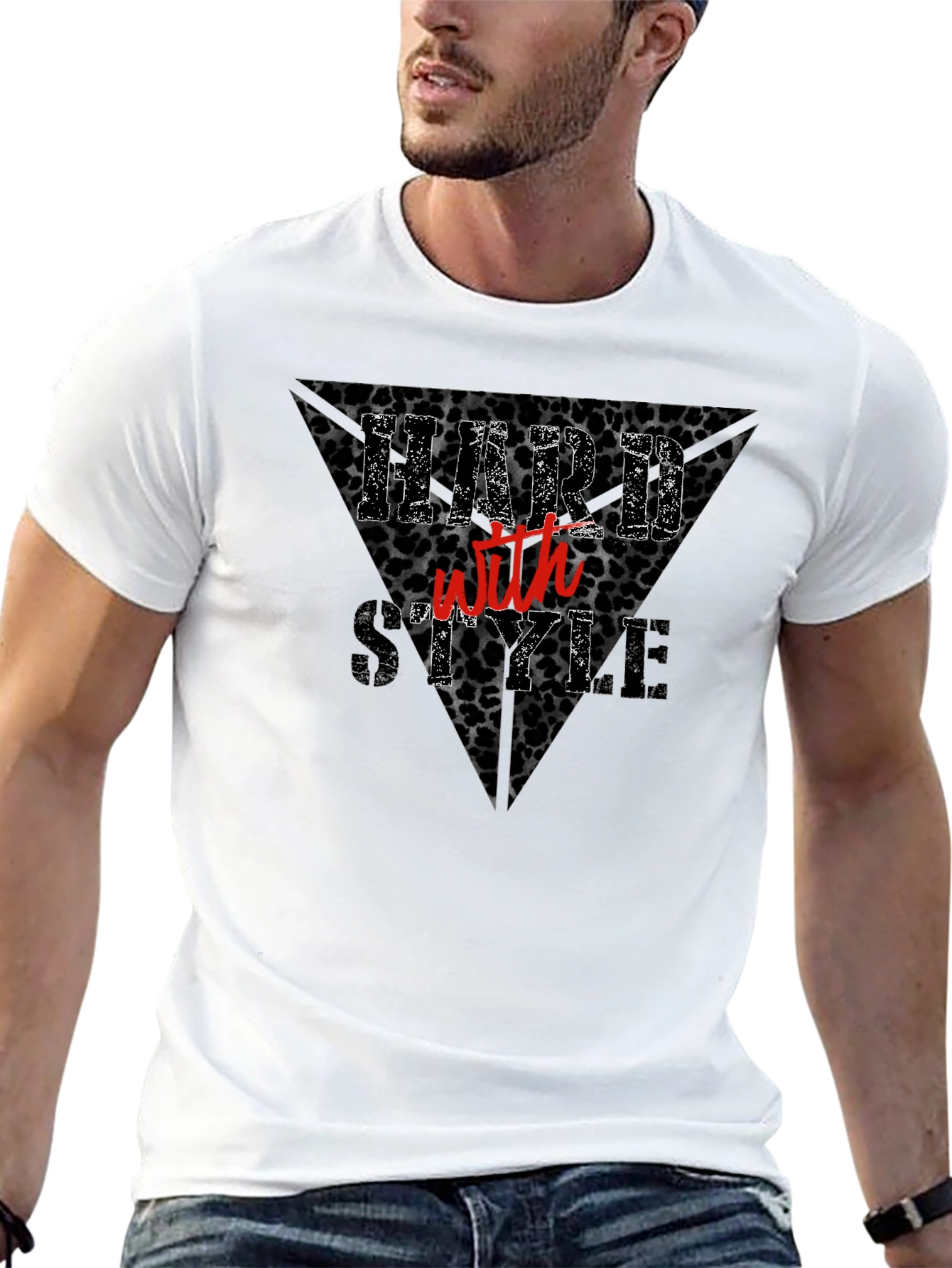 Hard With Style Black Graphic T-Shirt