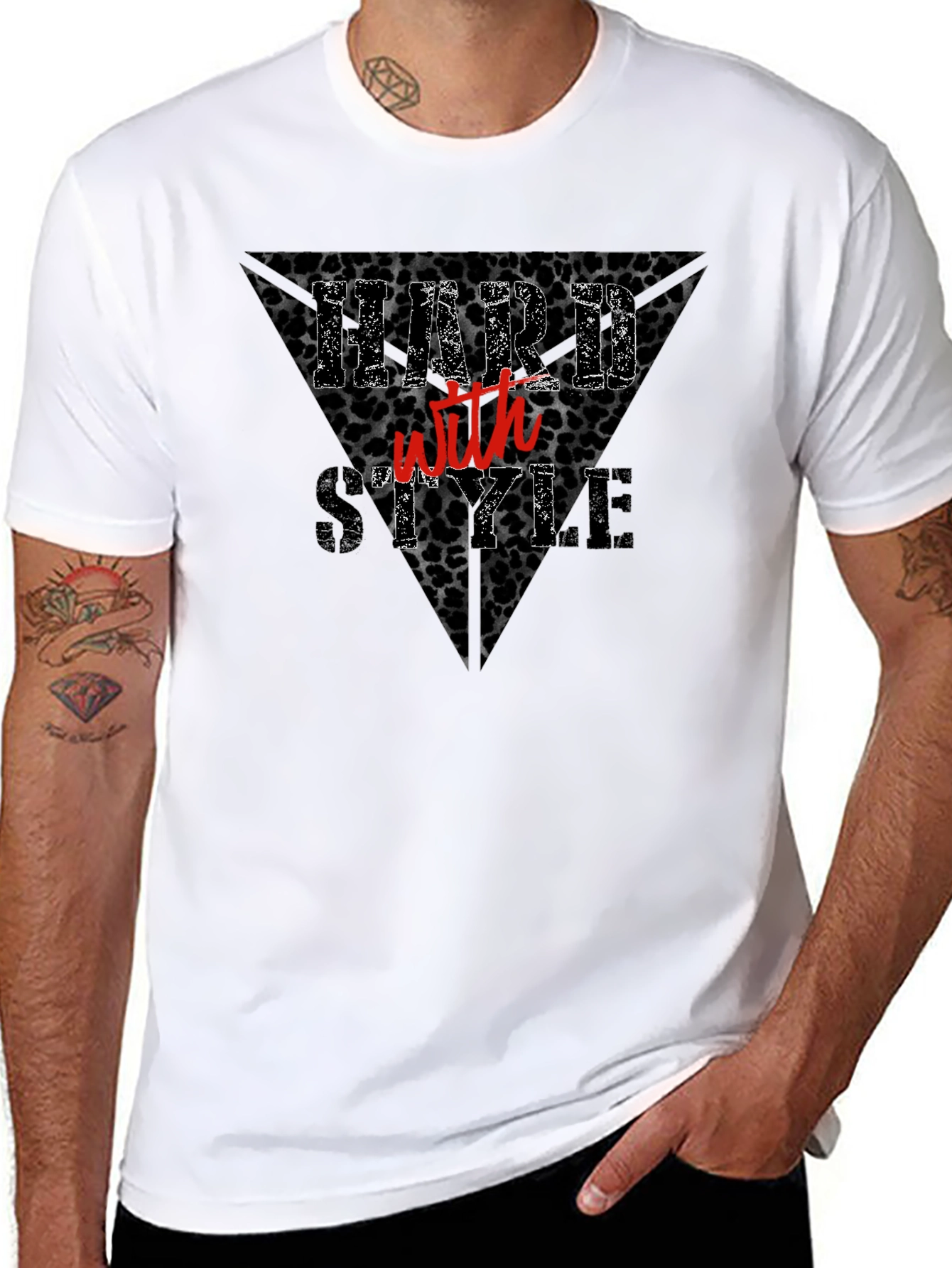 Hard With Style Black Graphic T-Shirt