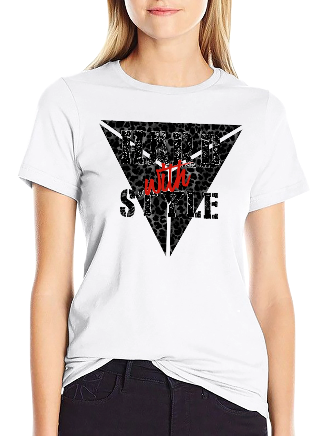 Hard With Style Black Graphic T-Shirt