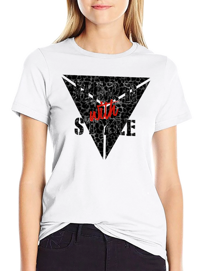 Hard With Style Black Graphic T-Shirt