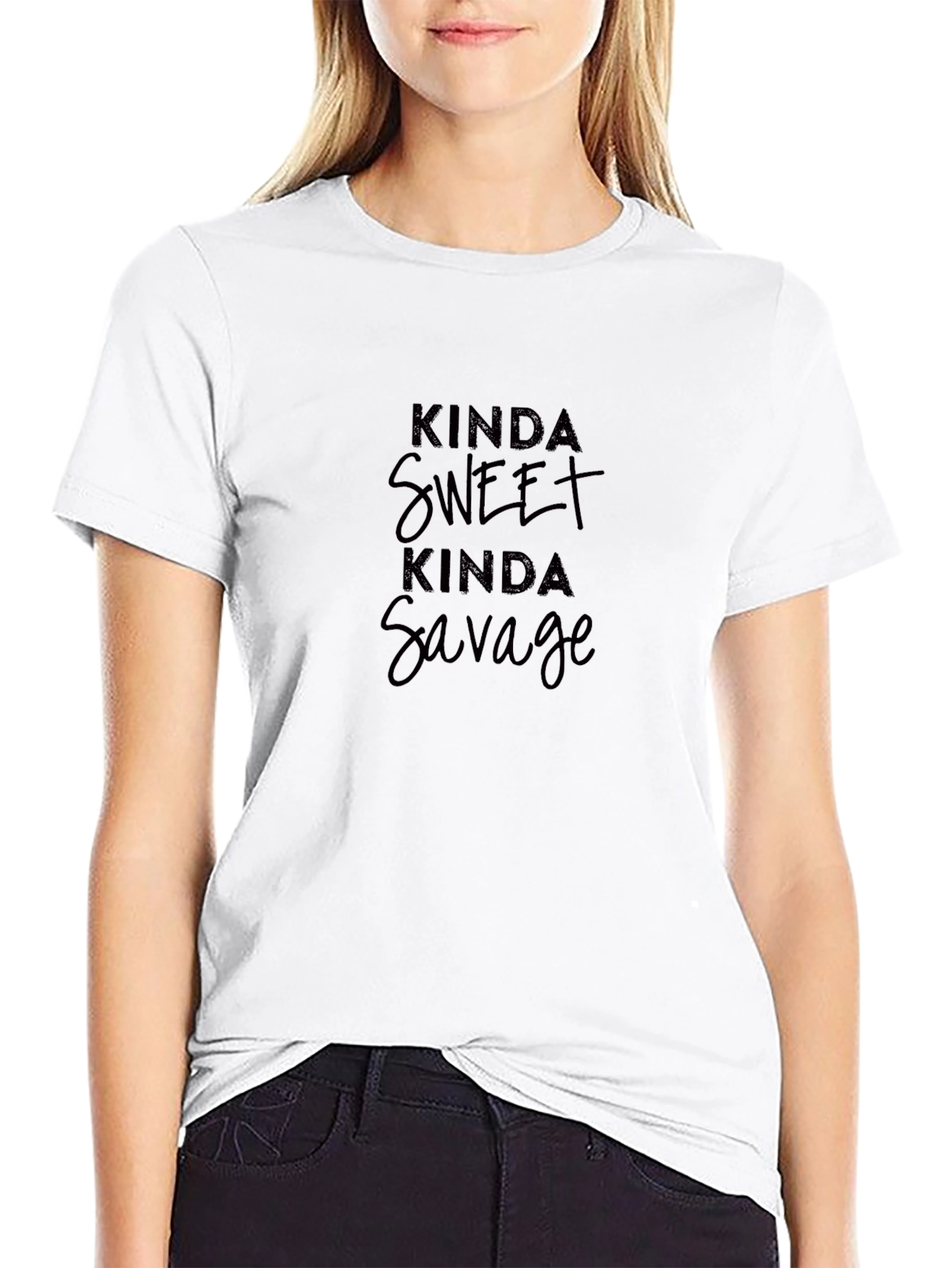 Kinda Sweet Kinda Savage Black T-Shirt