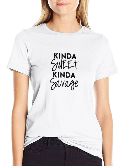 Kinda Sweet Kinda Savage Black T-Shirt