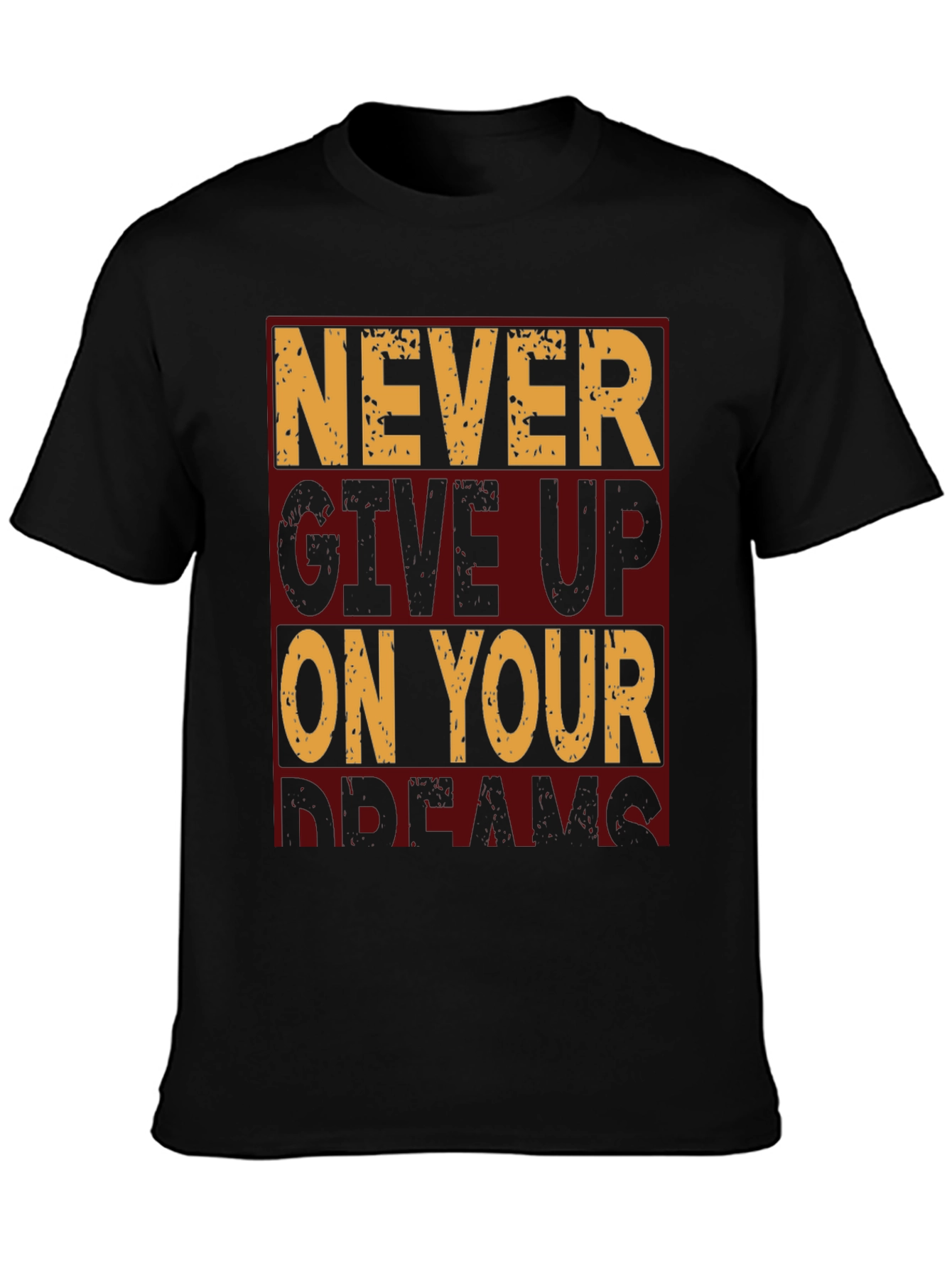 Motivational Never Give Up Graphic T-Shirt