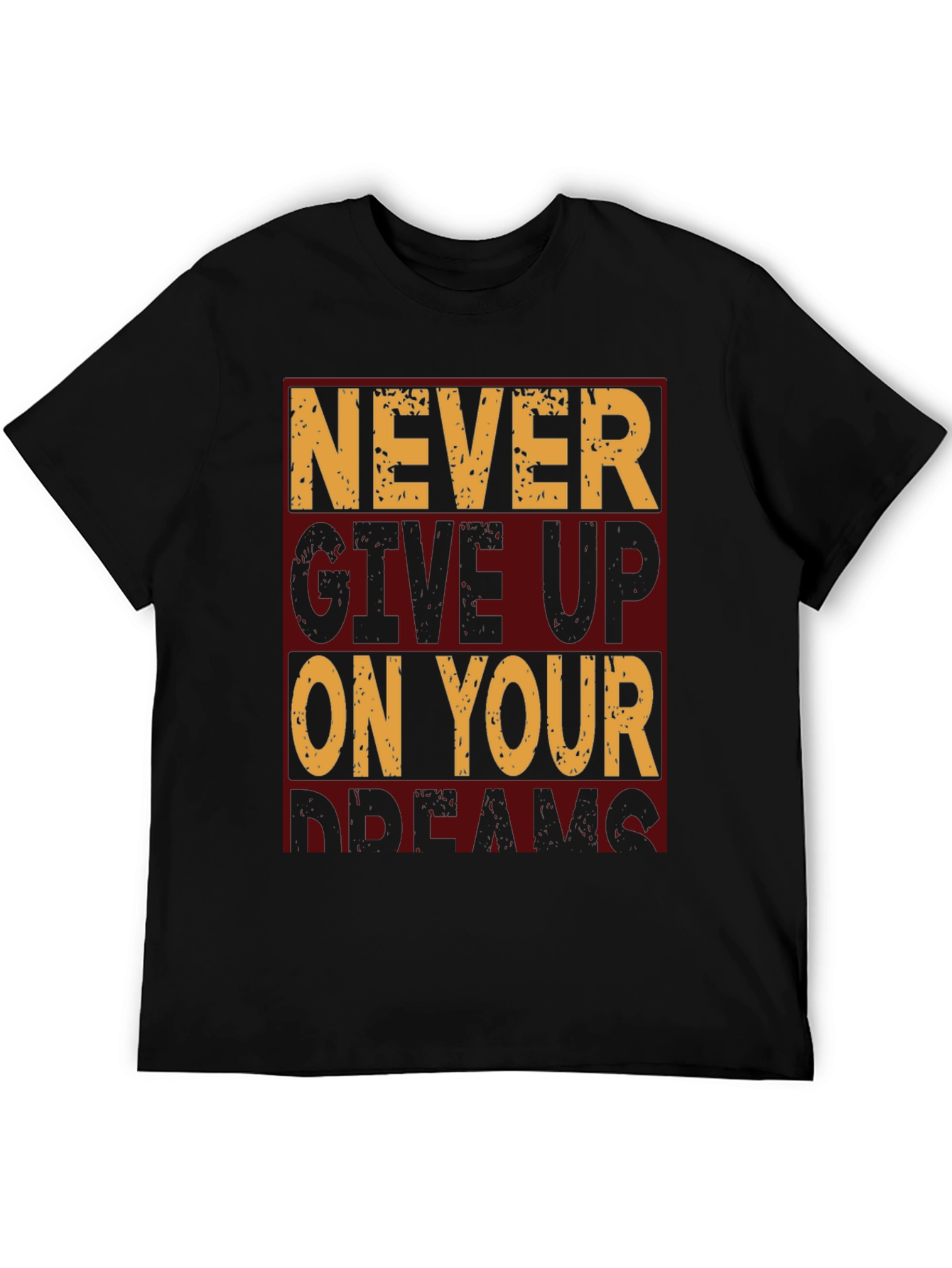 Motivational Never Give Up Graphic T-Shirt