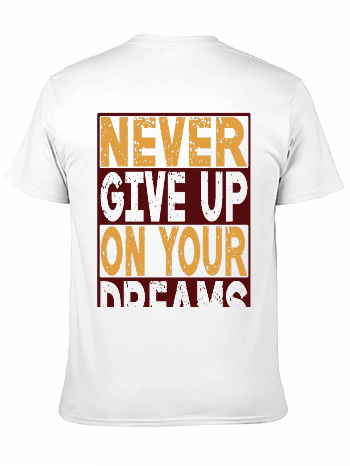Motivational Never Give Up Graphic T-Shirt
