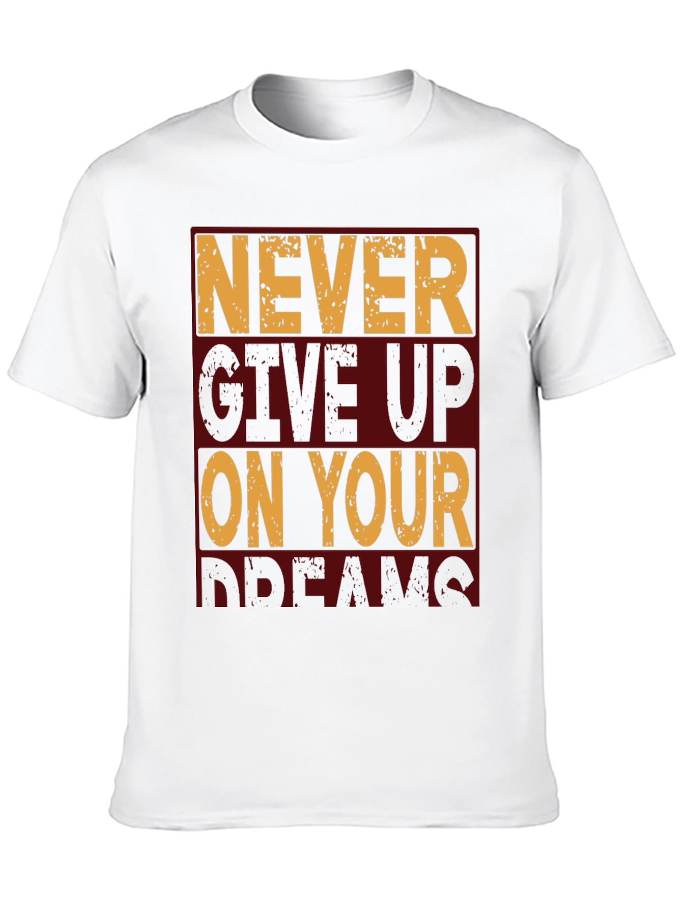 Motivational Never Give Up Graphic T-Shirt