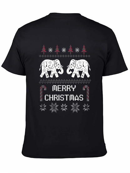 Elephant Merry Christmas T-Shirt