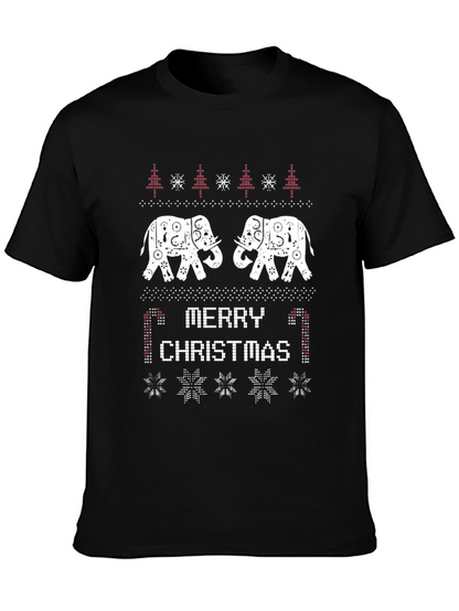 Elephant Merry Christmas T-Shirt