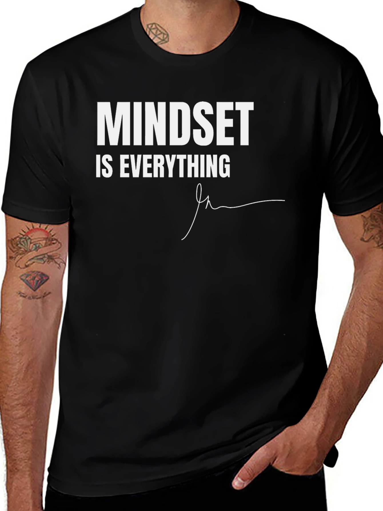 Mindset is Everything Black T-Shirt