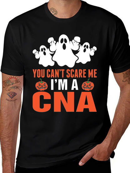 Funny CNA Halloween T-Shirt - You Cant Scare Me