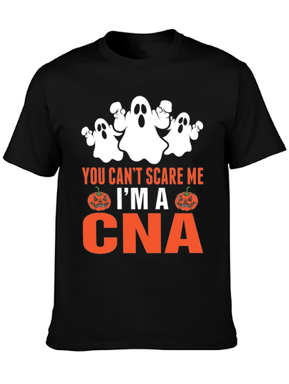 Funny CNA Halloween T-Shirt - You Cant Scare Me