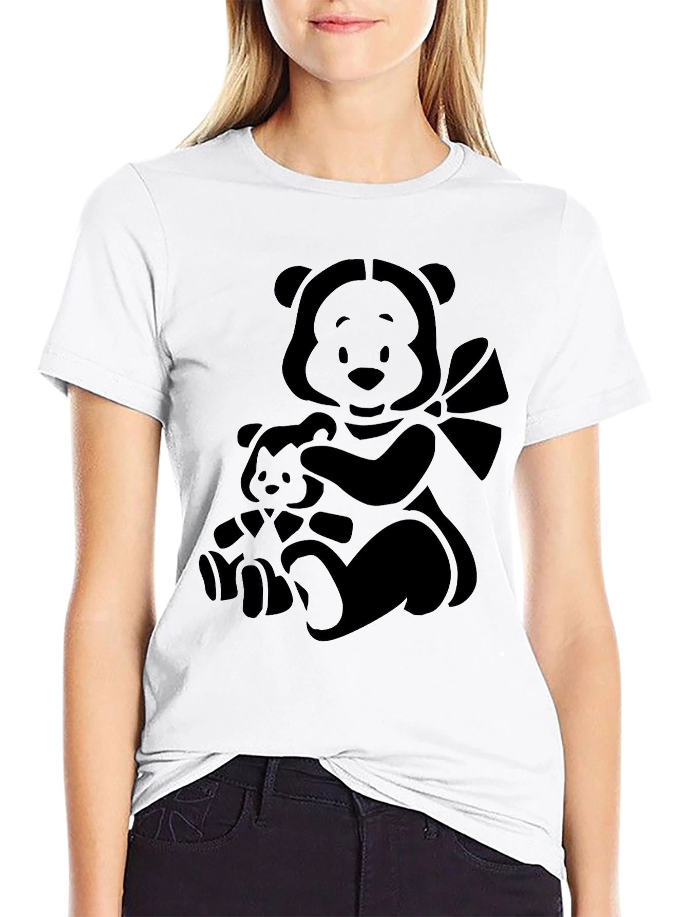 Bear Hugs Black Tee