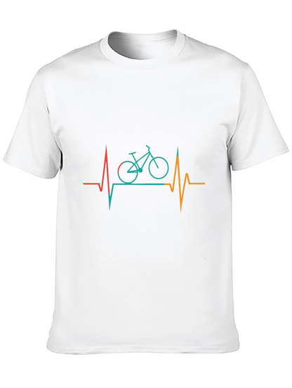 Bike Heartbeat T-Shirt - Cycling Passion