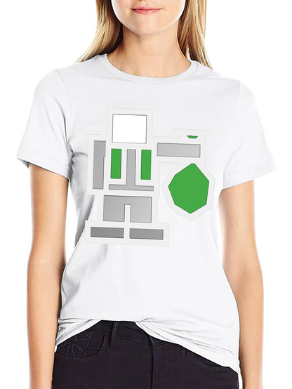 Abstract Geometric Graphic Black T-Shirt
