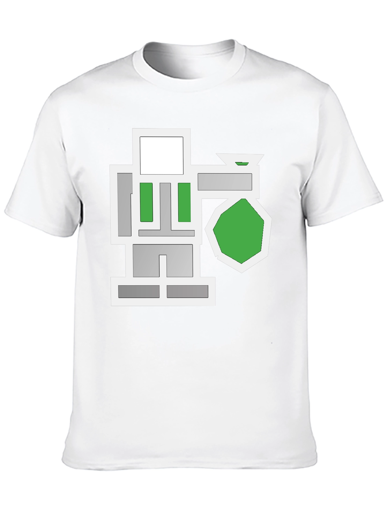 Abstract Geometric Graphic Black T-Shirt
