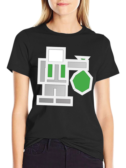 Abstract Geometric Graphic Black T-Shirt