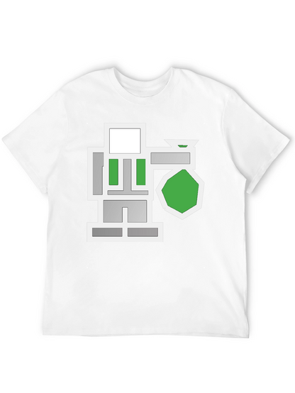 Abstract Geometric Graphic Black T-Shirt