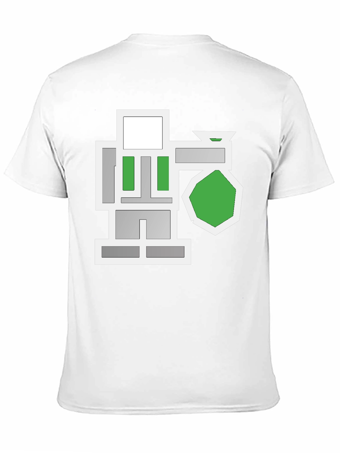 Abstract Geometric Graphic Black T-Shirt