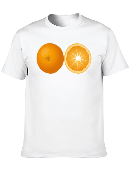 Orange Slice Graphic Black Tee