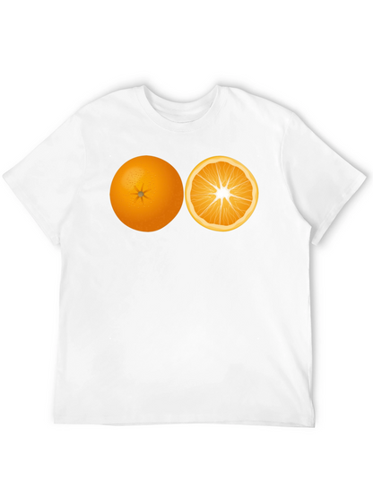 Orange Slice Graphic Black Tee