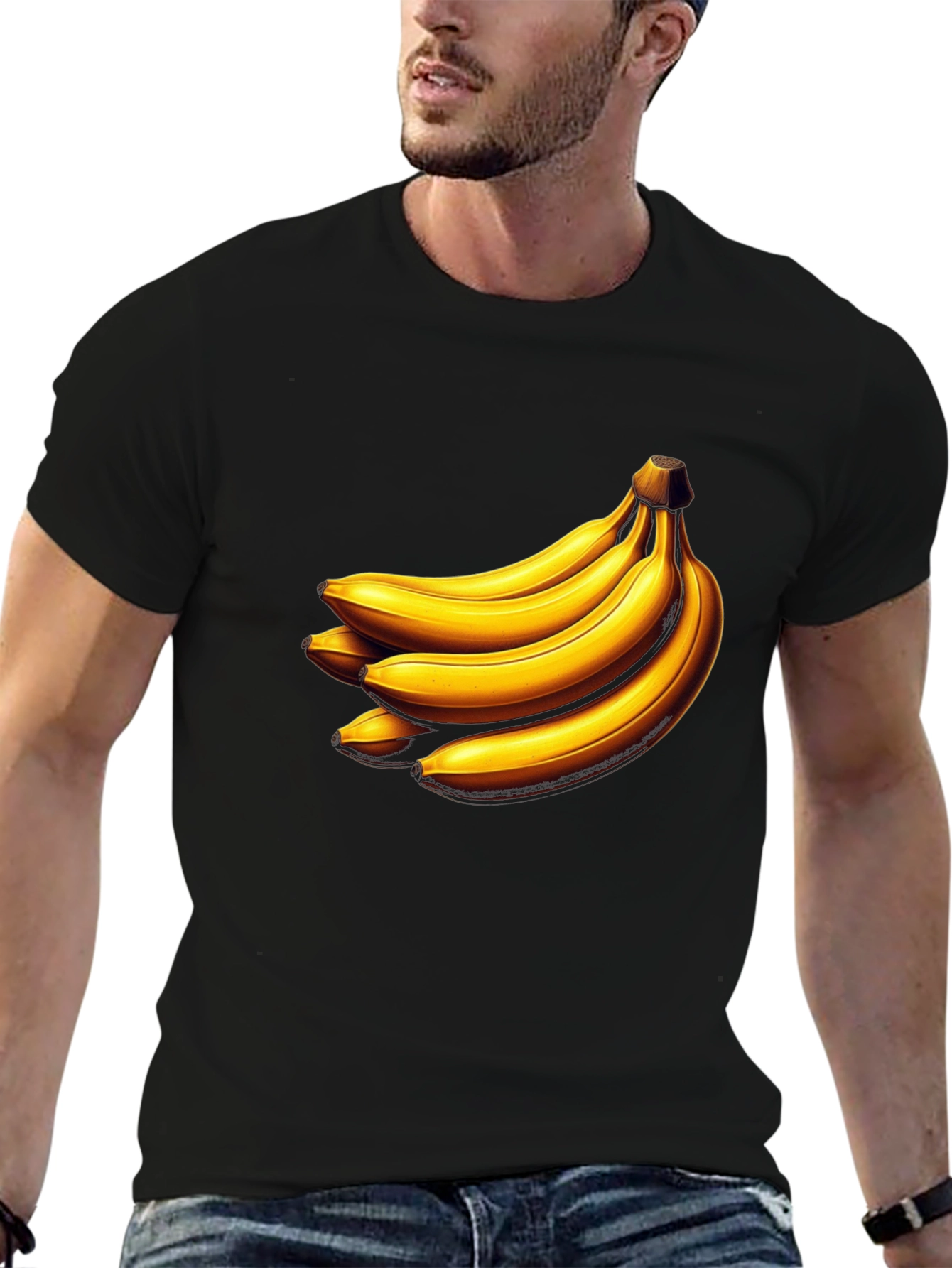 Banana Graphic Tee - Unique Fruit Design