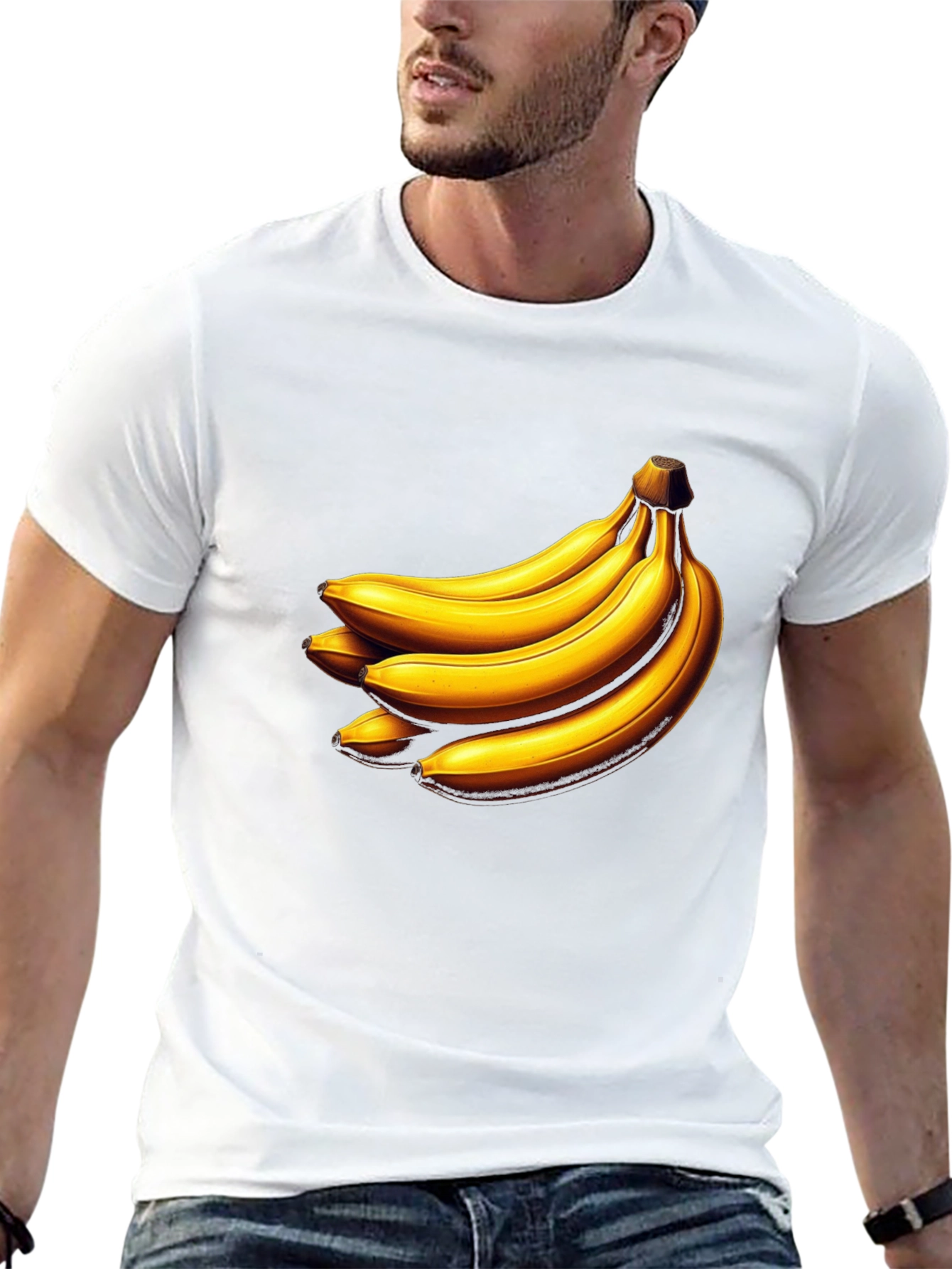 Banana Graphic Tee - Unique Fruit Design