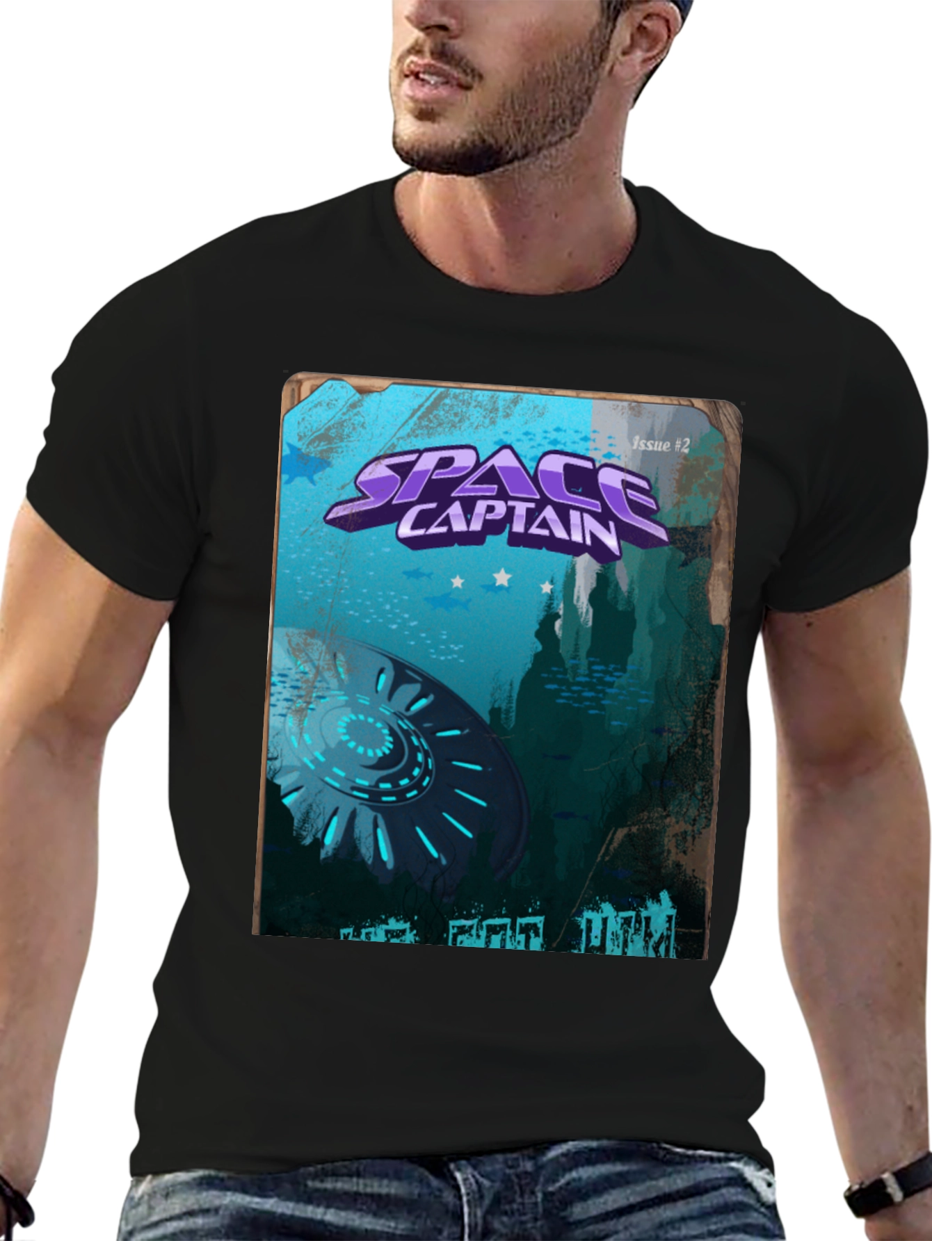 Space Captain Graphic Novel T-Shirt